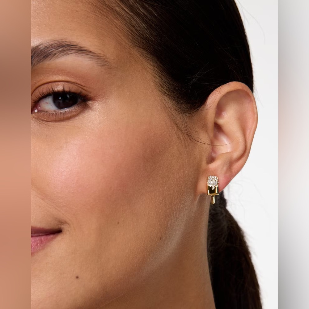 Kate Spade Gold and Rhinestone Popsicle Studs